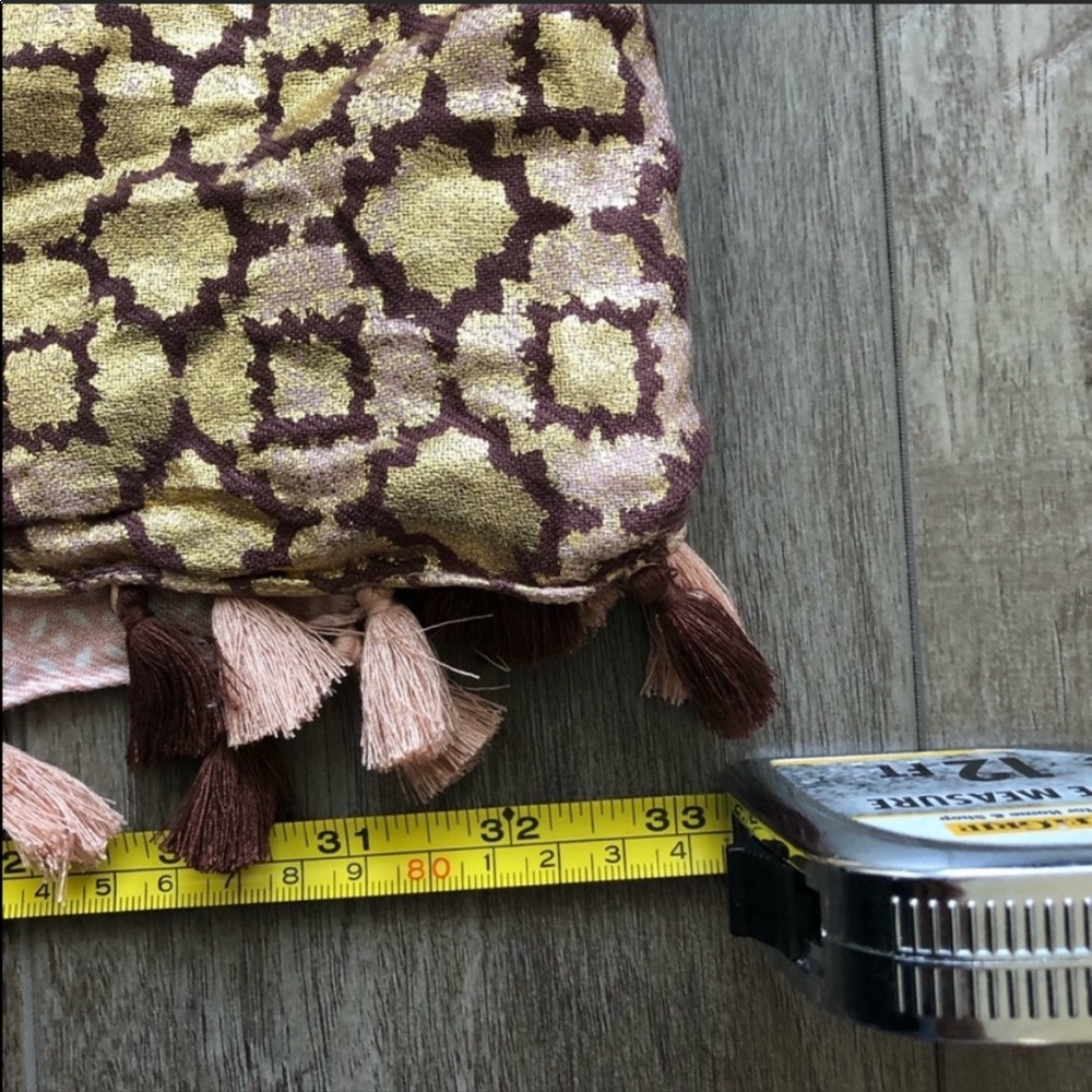 NWT Anthropologie Gold Peach Giza Infinity Scarf - Picture 6 of 13